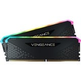 Corsair 64 GB DDR4-3600 Kit werkgeheugen Zwart, CMG64GX4M2D3600C18, Vengeance RGB RS, XMP 2.0