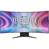 Corsair XENEON FLEX 45WQHD240 45" Curved UltraWide gaming monitor Zwart, 2x HDMI, 1x DisplayPort, 4x USB-A 3.2 (10 Gbit/s), 2x USB-C 3.2 (10 Gbit/s), 240 Hz