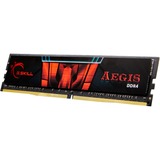 G.Skill 32 GB DDR4-2666 Kit werkgeheugen Zwart/rood, F4-2666C19D-32GIS, Aegis