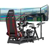 Next Level Racing Round Tube Triple Monitor standaard Zwart