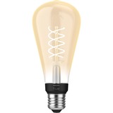 Philips Hue White filament 1-pack ST72 E27 Edison ledlamp 2100K, Dimbaar