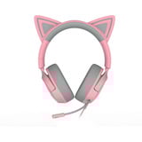 Razer Kraken Kitty V3 X Quartz over-ear gaming headset Roze/grijs