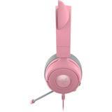 Razer Kraken Kitty V3 X Quartz over-ear gaming headset Roze/grijs