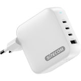 Sitecom 165W GaN Power Delivery oplader Wit, 3x USB-C, 1x USB-A