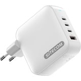 Sitecom 165W GaN Power Delivery oplader Wit, 3x USB-C, 1x USB-A