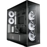 ARCTIC  midi tower behuizing Zwart | 2x USB-A | 1x USB-C | RGB | Window