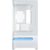 ASUS PRIME AP202 TG ARGB midi tower behuizing Wit | 2x USB-A | 1x USB-C | RGB | Tempered Glass