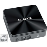 GIGABYTE BRIX GB-BRi3-10110 (rev. 1.0) barebone Zwart, 2.5G LAN, WLAN 6, BT, Geen OS