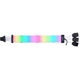 Lian Li Strimer Plus V2 168-8 - 3x 8-pin > 12V 12+4-pin GPU verlengkabel 0,35 meter, RGB leds