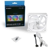 Lian Li UNI FAN AL120 V2 Single Pack case fan Wit, 4-pins PWM fan-connector, RGB leds