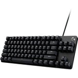 Logitech G413 TKL SE Mechanical, gaming toetsenbord Zwart, BE Lay-out, Witte leds, TKL