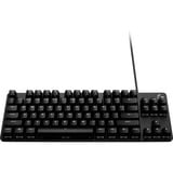 Logitech G413 TKL SE Mechanical, gaming toetsenbord Zwart, BE Lay-out, Witte leds, TKL