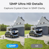 Reolink P340-A intelligente 12 MP PoE-bulletcamera Wit, Kleurennachtzicht, AI Video Search