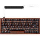 Sharkoon SKILLER SGK50 S3 Wood PBT, gaming toetsenbord Houtkleur/zwart, BE Lay-out, Gateron G Pro 3.0 Yellow, RGB leds, Hot-swappable, 75%