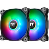 Thermaltake Pure Duo 12 ARGB Sync Radiator Fan case fan Zwart/transparant, 2 stuks, 4-pins PWM fan-connector