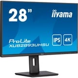 iiyama ProLite XUB2893UHSU-B5 28" 4K UHD monitor Zwart, HDMI, DisplayPort, Sound