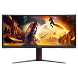 AOC CU34G4ZCA 34" Curved UltraWide gaming monitor Zwart/rood, HDMI, Displayport, USB-C, 250 Hz