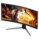 AOC CU34G4ZCA 34" Curved UltraWide gaming monitor Zwart/rood, HDMI, Displayport, USB-C, 250 Hz