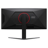 AOC CU34G4ZCA 34" Curved UltraWide gaming monitor Zwart/rood, HDMI, Displayport, USB-C, 250 Hz