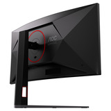 AOC CU34G4ZCA 34" Curved UltraWide gaming monitor Zwart/rood, HDMI, Displayport, USB-C, 250 Hz