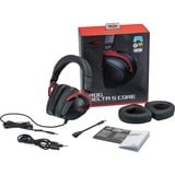 ASUS ROG Delta S Core over-ear gaming headset Zwart/rood, Pc, PlayStation 4, PlayStation 5, Xbox One, Xbox Series X|S, Nintendo Switch