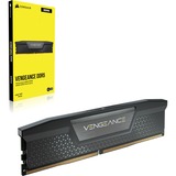 Corsair 64 GB DDR5-5200 Kit werkgeheugen Zwart, CMK64GX5M2B5200C40, Vengeance, XMP 3.0