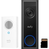 Eufy Video deurbel C31 bundel Zwart, SD Kaart + Chime