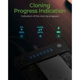 ICY BOX IB-2915MSCL-C31 CloneStation dockingstation Zwart, SATA naar M.2 NVMe dual bay bidirection