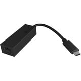 ICY BOX USB-C 3.2 Gen 1 naar RJ-45 Gigabit LAN adapter Zwart