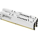 Kingston FURY 64 GB DDR5-6000 (2x 32 GB) Dual-Kit werkgeheugen Wit, KF560C30BWEK2-64, Beast, EXPO, XMP 3.0