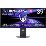 LG UltraGear evo OLED 39GX950B-B 39" 4K Ultra HD Curved UltraWide gaming monitor Donkergrijs, 1x DisplayPort, 2x HDMI, 1x USB-C, 2x USB-A, 165 Hz / 330 Hz