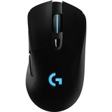 Logitech G703 LIGHTSPEED Gaming Mouse Zwart, 100 - 25.600 dpi, RGB leds