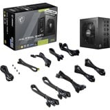 MSI MAG A750GL PCIE5 II modulaire 750 watt voeding  Zwart, 1x 12V-2x6, 3x PCIe