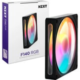 NZXT F140 RGB case fan Zwart, 140 x 140 x 25 mm, PWM