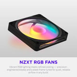 NZXT F140 RGB case fan Zwart, 140 x 140 x 25 mm, PWM
