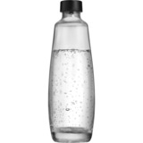 SodaStream Duo glazen flessen kan Transparant/zwart, 2 stuks, 1 liter