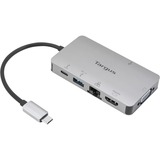 Targus USB-C DP Alt Mode Single Video 4K HDMI/VGA Docking Station Grijs, + 100W Power Delivery