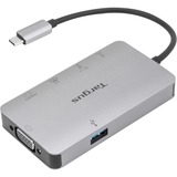 Targus USB-C DP Alt Mode Single Video 4K HDMI/VGA Docking Station Grijs, + 100W Power Delivery