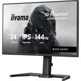 iiyama G-Master Black Hawk GB2441HSU-B1 23.8" gaming monitor Zwart, 144Hz, HDMI, DisplayPort, USB, Audio, AMD Free-Sync