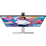 AOC U27U3CV 27" 4K UHD monitor Zwart/zilver, HDMI, DisplayPort, USB-hub, LAN, Audio