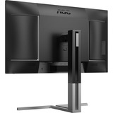AOC U27U3CV 27" 4K UHD monitor Zwart/zilver, HDMI, DisplayPort, USB-hub, LAN, Audio