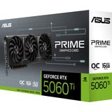 ASUS PRIME GeForce RTX 5060 Ti OC 16G grafische kaart 3x DisplayPort, 1x HDMI