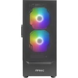 Antec NX410 midi tower behuizing Zwart | 3x USB-A | RGB | Tempered Glass