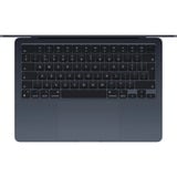 Apple MacBook Air 13" 2024 (MRXV3FN/A) laptop Zwart | M3 | 8-Core GPU | 8 GB | 256 GB SSD