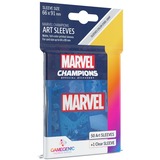 Asmodee Marvel Champions - Marvel Blue Art sleeves blauw, 51 stuks