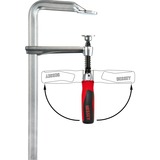 BESSEY Geheel stalen lijmtang met opklapbare greep GZ60-12KG lijmklem Zilver/rood