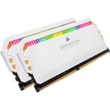 Corsair 64 GB DDR5-5200 Kit werkgeheugen Wit, CMT64GX5M2B5200C40W, Dominator Platinum RGB, XMP