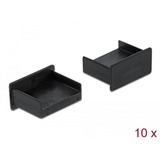 DeLOCK Dust Cover voor USB Type-A (female) beschermdop Zwart, 10 stuks