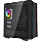 DeepCool CC560 ARGB V2  midi tower behuizing Zwart | 2x USB-A | RGB | Tempered Glass