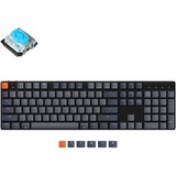 Keychron K5SE-A2, toetsenbord Zwart/grijs, US lay-out, Gateron Low Profile Mechanical Blue, white leds, ABS, Bluetooth 5.1